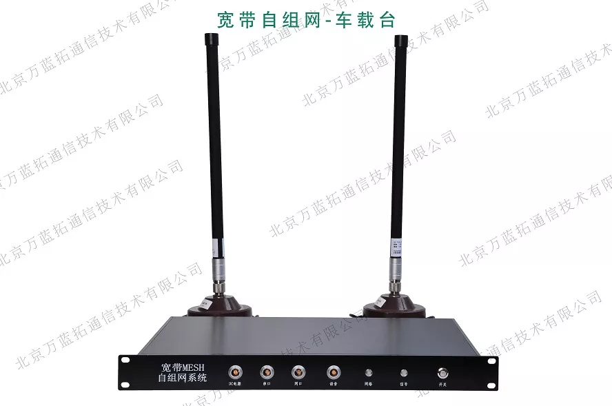 ANYMESH-SDR-A52车载机架式宽带跳频自组网电台1U (10W) 高性能FPGA平台军用跳频自组网电台