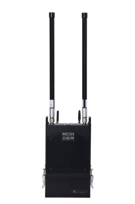 ANYMESH-SOC-M2（1400M-2*10W） 背负基站式高性能自组网电台（单频OFDM +CA+MIMO）采用LTE-SOC芯片平台方案，OFDM技术和移动Ad hoc网络技术，64节点，96Mbps@20MHz，双通道20W，最大43dbm（2*10W）